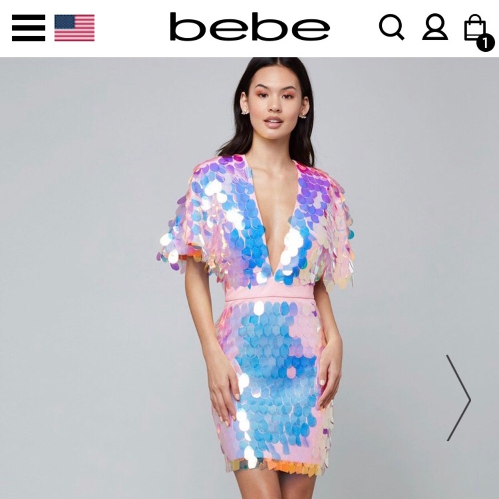 Sequined Bebe dress
